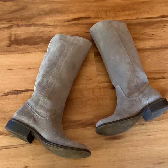 Genuine grey suede Carlos Santana tall boot, sz 6.5 - Picture 5 of 8